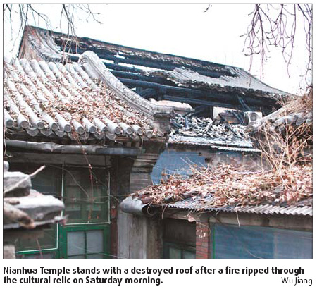 Temple fire raises concern over safety