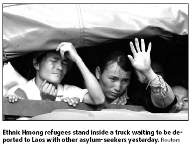 Hmong returned to Laos