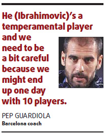 Coach Guardiola warns star striker to control his temper