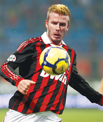'Becks' widely praised on Milan return