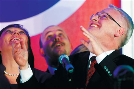 Croatia's new leader revels in law, music