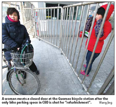 Cyclists feeling squeezed in business district