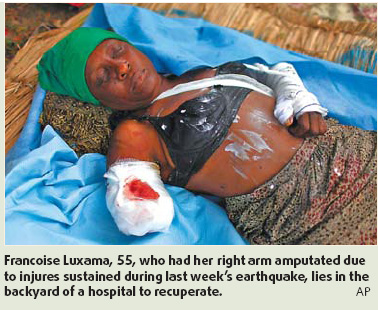 Lives saved, survivors now often face losing limbs