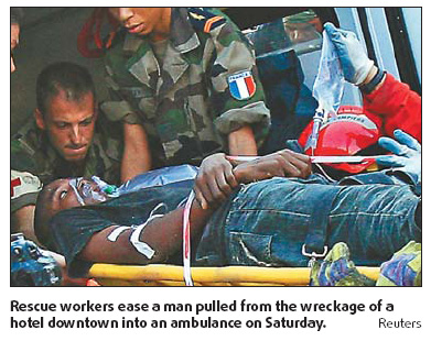 Quake survivor found in rubble