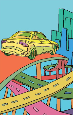Noodle junctions in city jungle