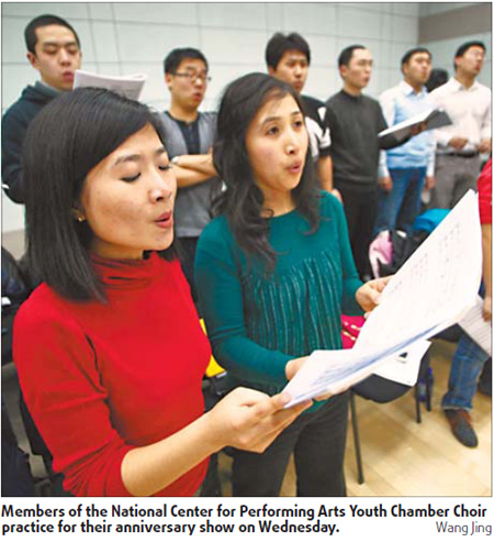 Song of passion for youth chamber choir