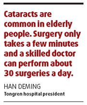 Cataract sufferers get second sight this year