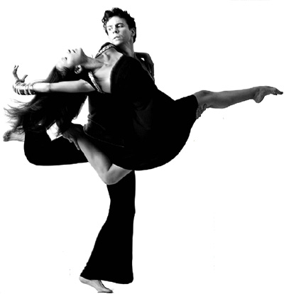 Dancers as brushstrokes