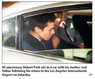 Missionary returns to US from DPRK