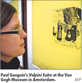 121-year-old Gauguin lithographs on display