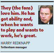 Redknapp demands more from goal-hero Pavlyuchenko