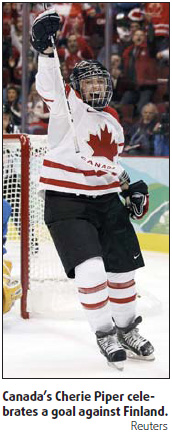 Canadian women get chance to avenge their men