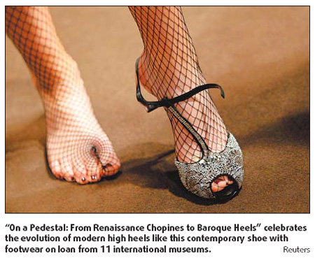 Exhibit lifts the skirts on feminine footwear