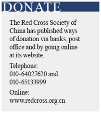 Beijing offers aid to earthquake victims