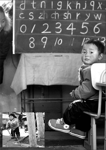 Boy in chaining case faces kindergarten challenges
