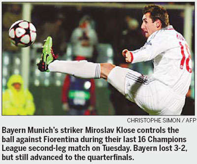 Fiorentina fury as Bayern through