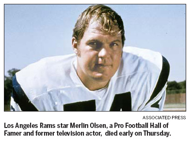 NFL Hall of Famer, TV star Olsen dies at 69
