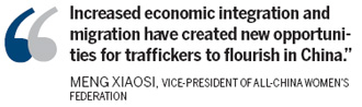 Traffickers target young females