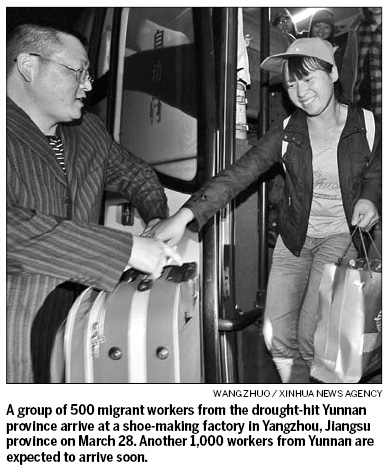 Work dries up in rural areas
