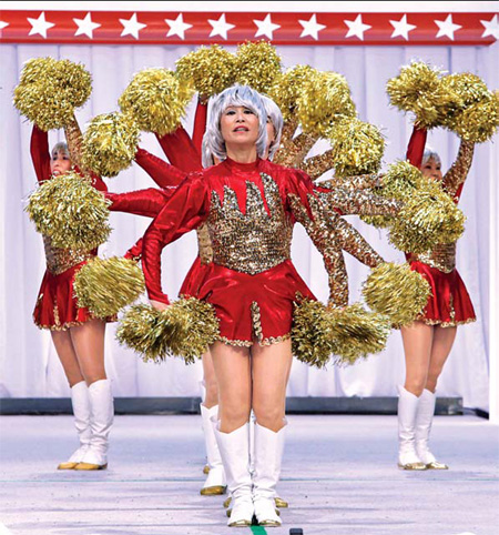 Rah! Rah! Rah! Cheerleaders pep up dour Japan