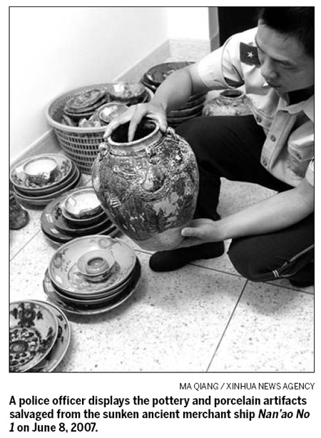 Relics to be salvaged from ancient ship
