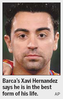 Xavi hitting his stride for world cup