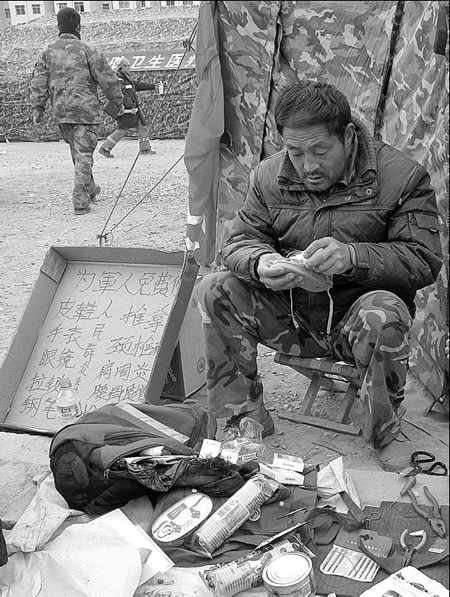 Helping out, each in his own way