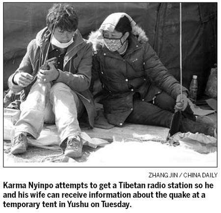 30,000 radios are making life calmer in quake-hit area