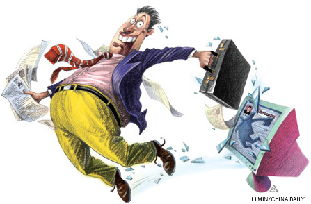 Job seekers lost in cyber world