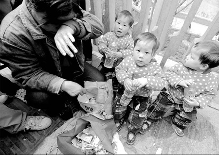 Triplets, grandmother get help