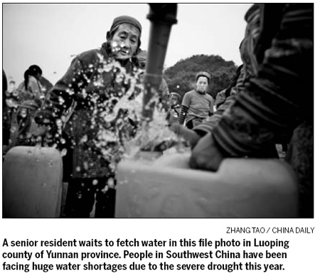 China faces water deficit