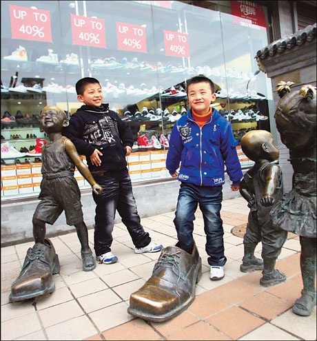 Custom shoes step on local market