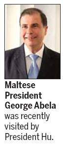 Injured Maltese president gets personal visit from Hu