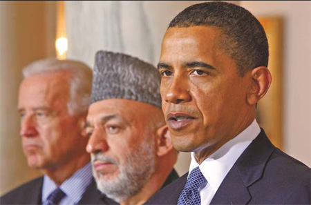 Obama looking for right balance with Karzai