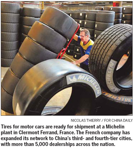 Tire makers set sights on pricey wheel market