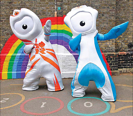London unveils 1-eyed mascots for Olympics
