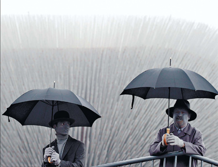 Rain or shine, the show goes on