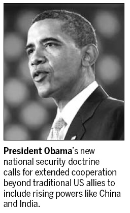 Obama looks beyond borders