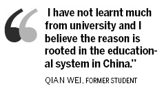 Top Chinese universities not making the grade: Poll