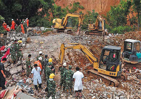 Rain-triggered disasters kill 44