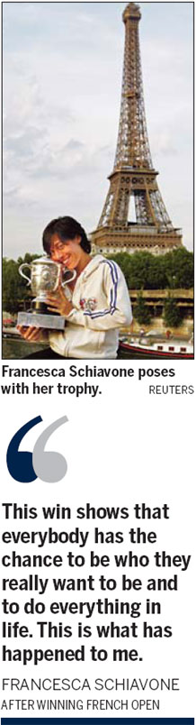 Long wait over for Schiavone