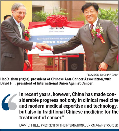 China integral to the global fight against cancer