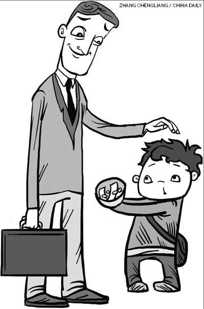Meeting a master beggar