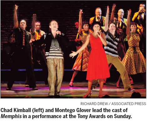 Memphis, Red win at Tony Awards ceremony