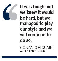 Higuain stars in Argentina win