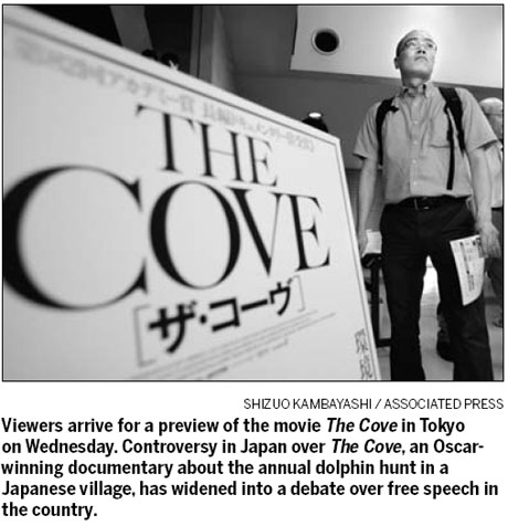 Internet service company to show Cove in Japan