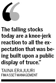 Reliance dips after meeting