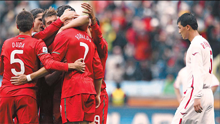 North Korea routed by powerful Portugal 7-0