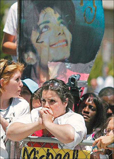 A year later, MJ fans out in force
