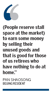 Beijingers embracing swap meets